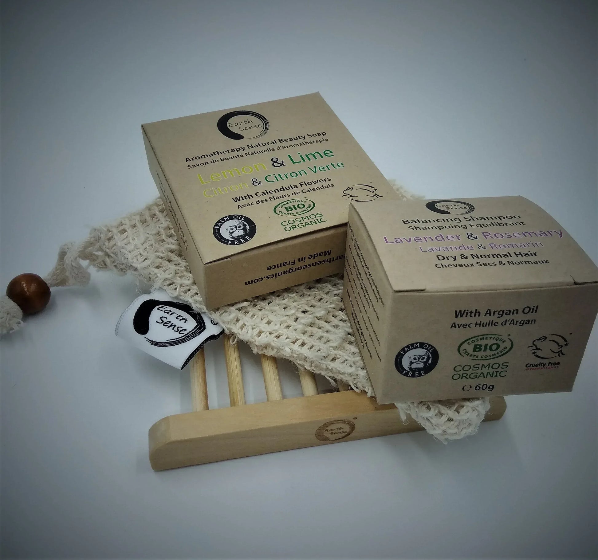 Gift Set DUO - Organic Solid Shampoo & Organic Solid Soap plus - EcoGlow Essence