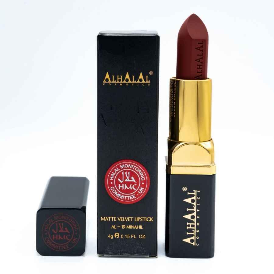 Alhalal Cosmetics Rode Lippenstift Halal And Vegan Velvet - EcoGlow Essence