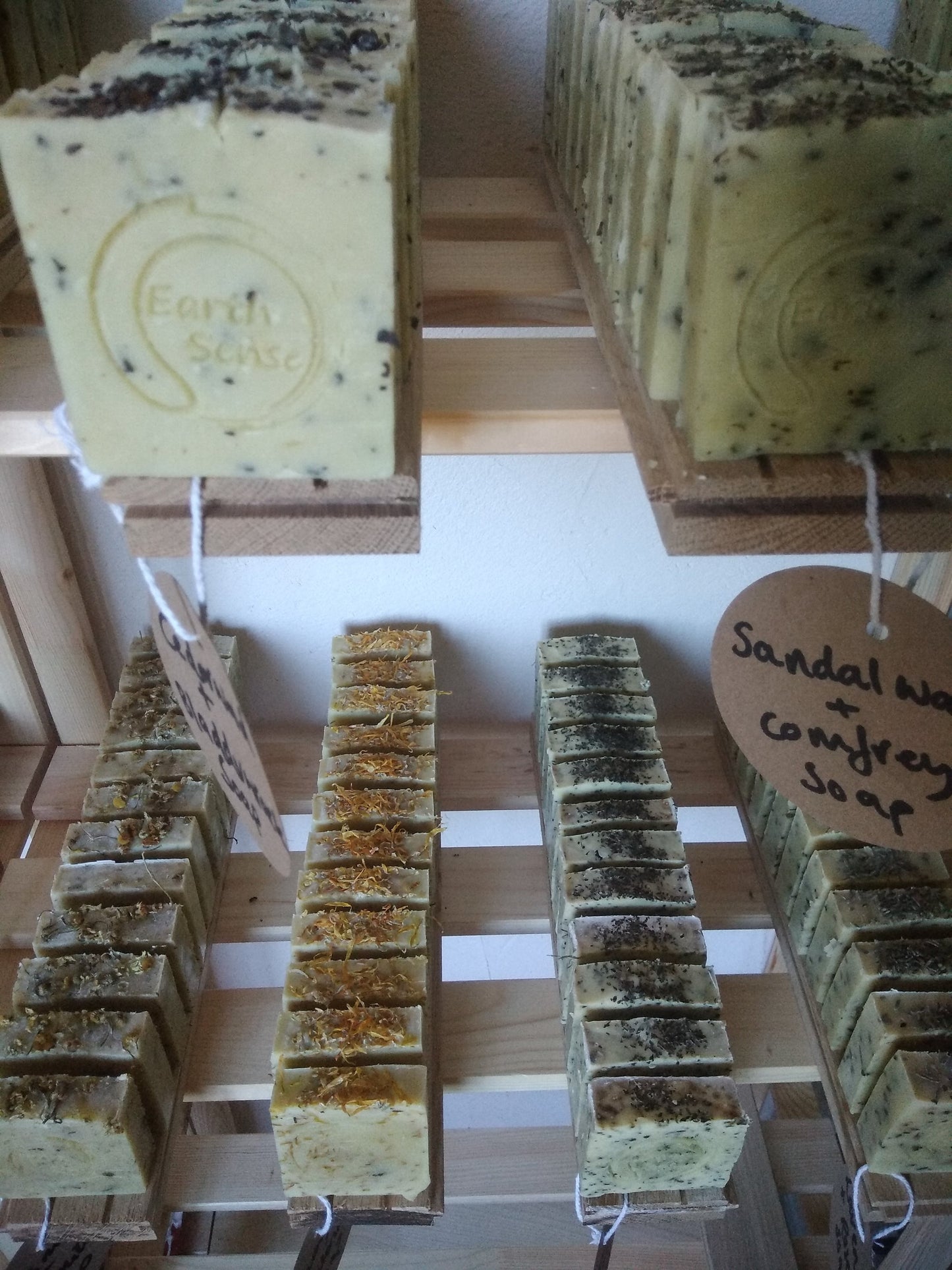 Organic Certified Solid Soap - Lemon & Lime with Calendula Flowers 90g