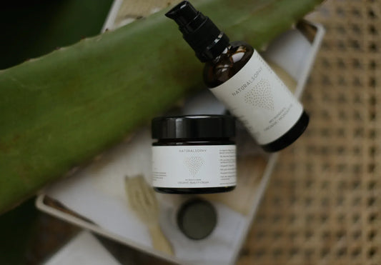 Organic Beauty Cream 50ml waterless,100aloe vera & organic certified - EcoGlow Essence