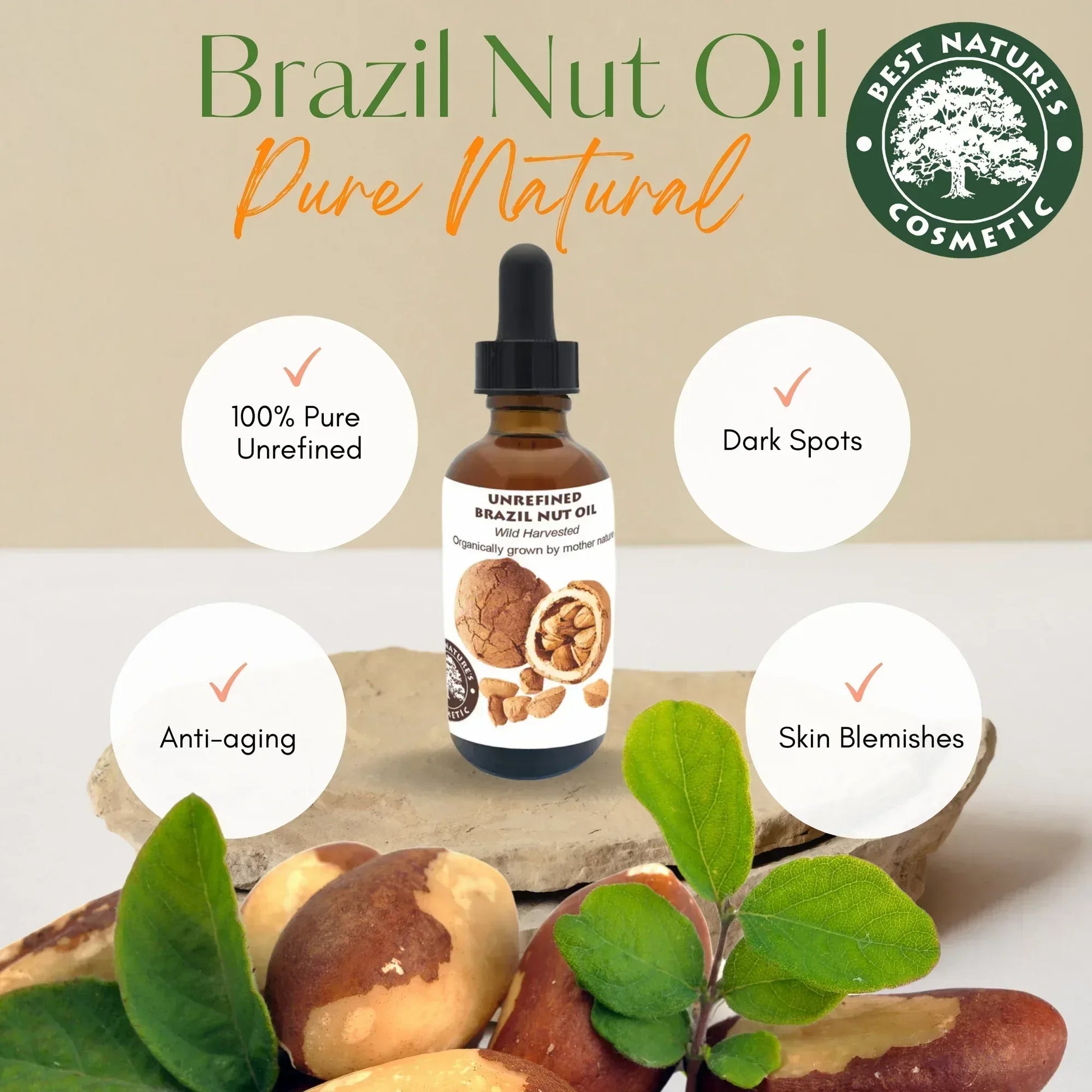 Brazil Nut Oil (organic, cold pressed, unrefined) - EcoGlow Essence