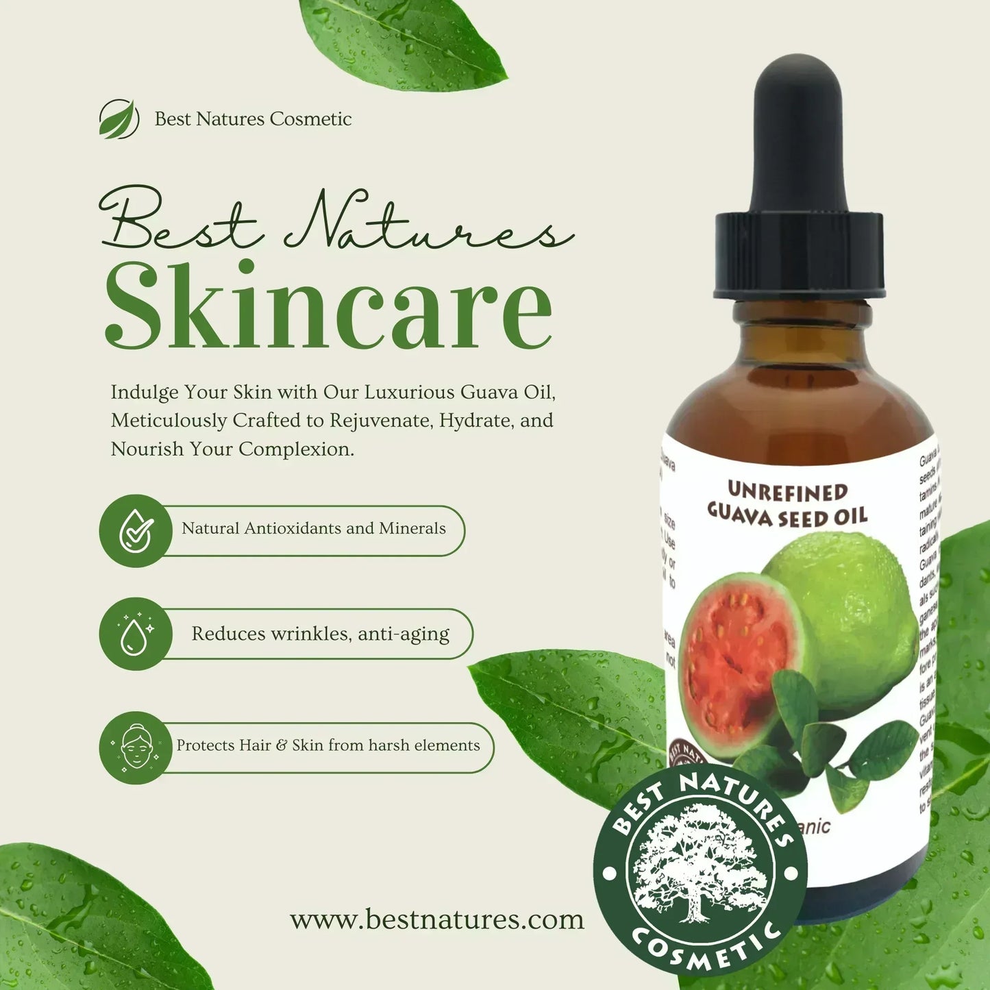 Guava Seed Oil (organic, cold pressed, unrefined) - EcoGlow Essence