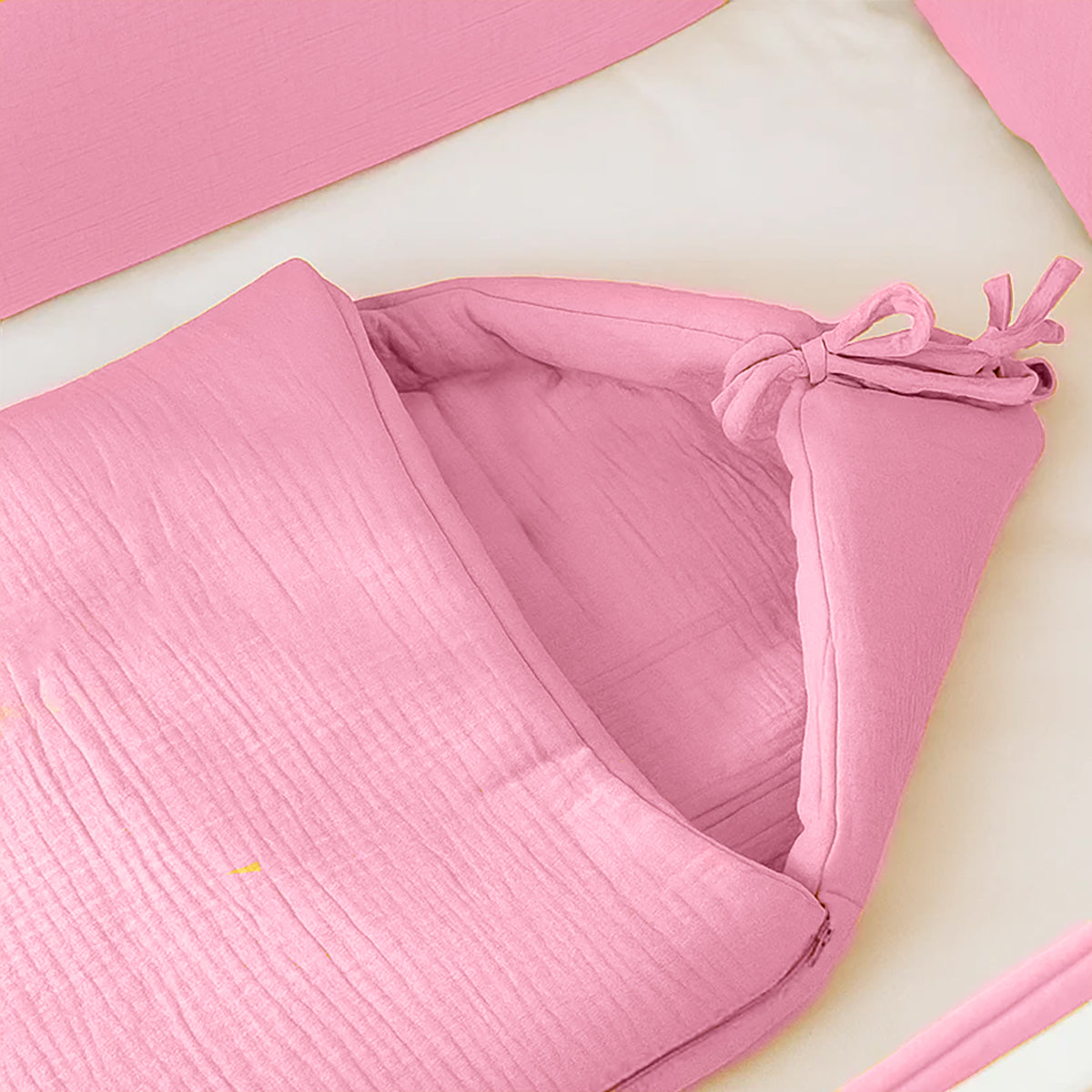 Bolsa tipo Bunting de Algodón Orgánico - Rosa
