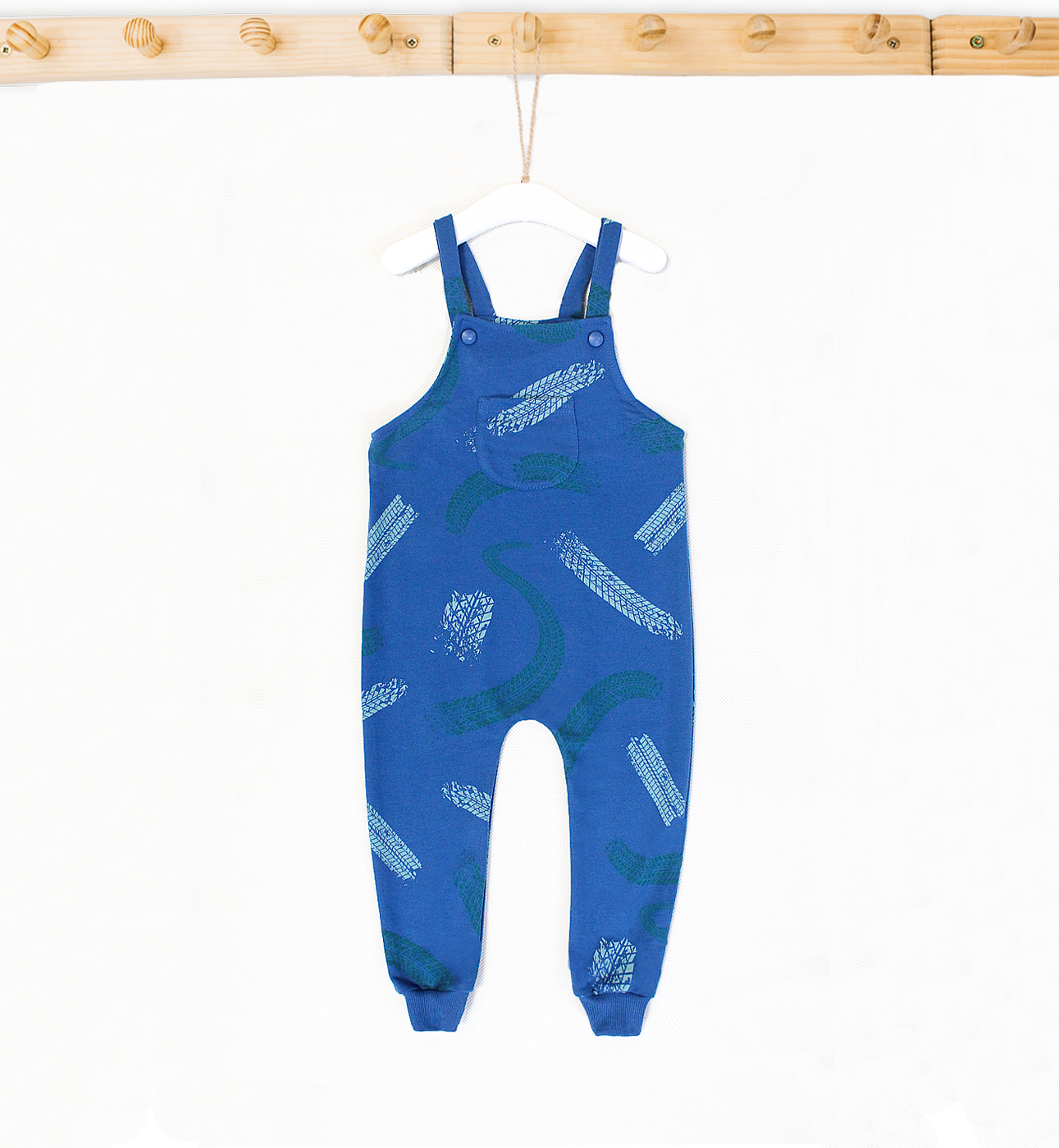 Tire tracks organic jumpsuit