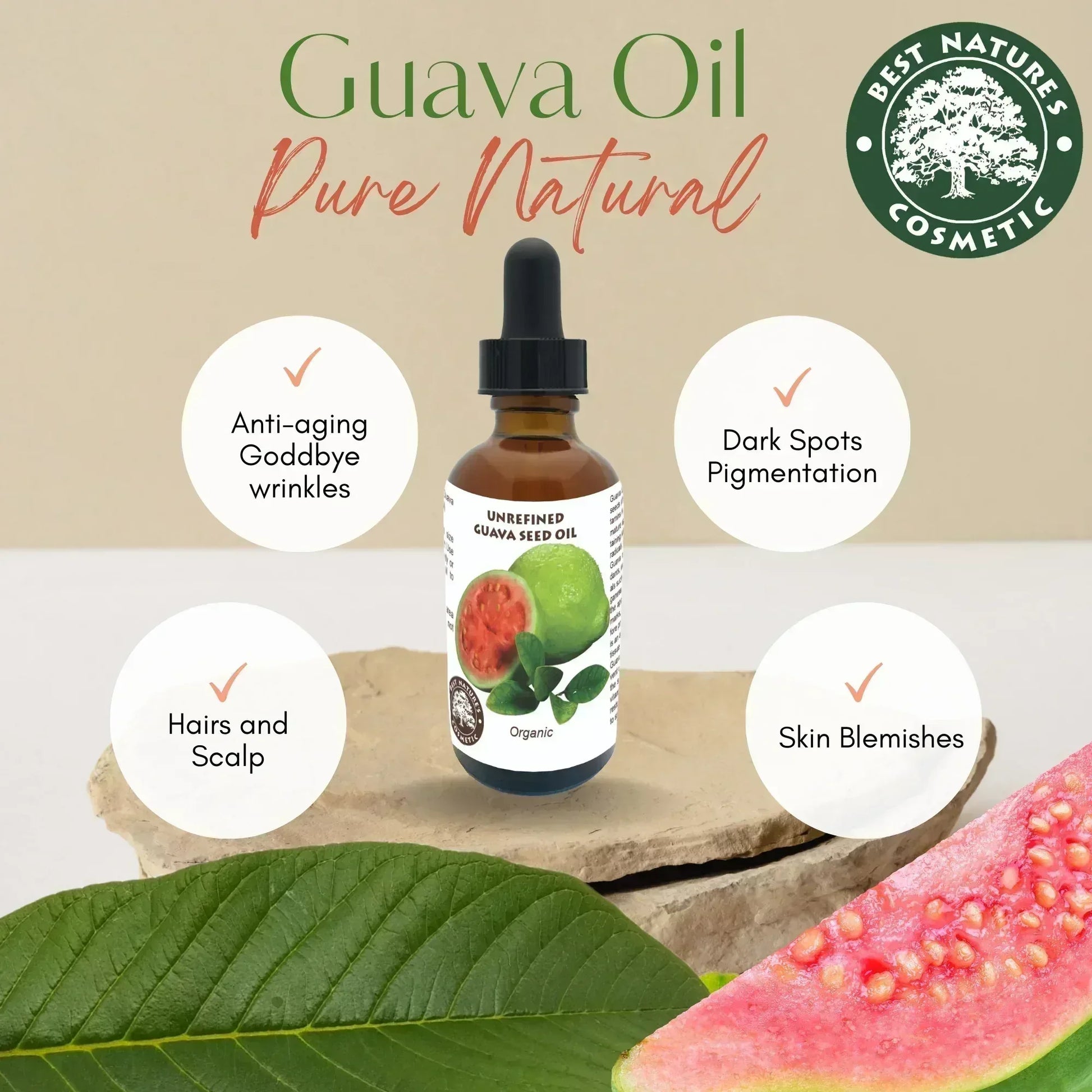 Guava Seed Oil (organic, cold pressed, unrefined) - EcoGlow Essence