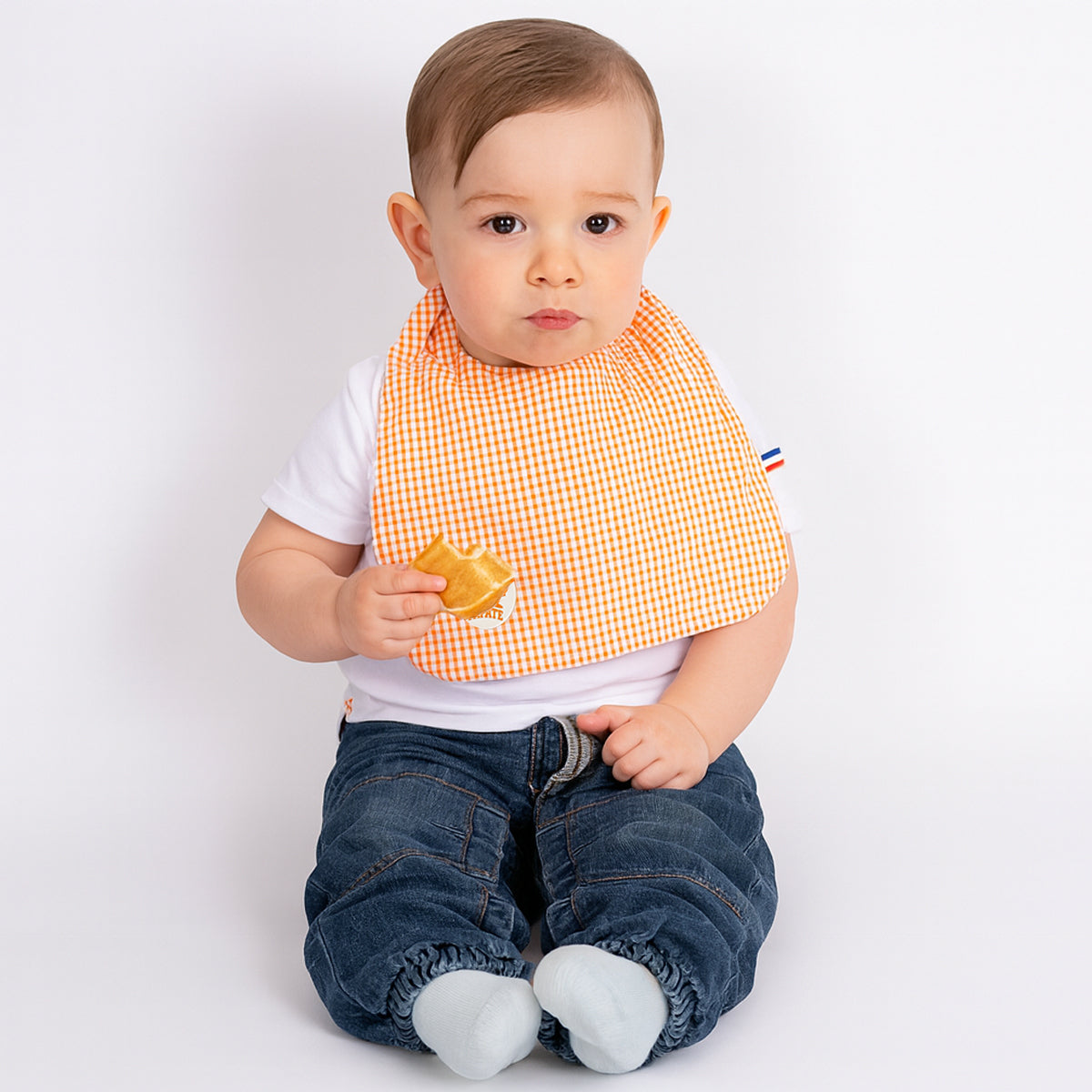 Organic Cotton Bib - Vichy