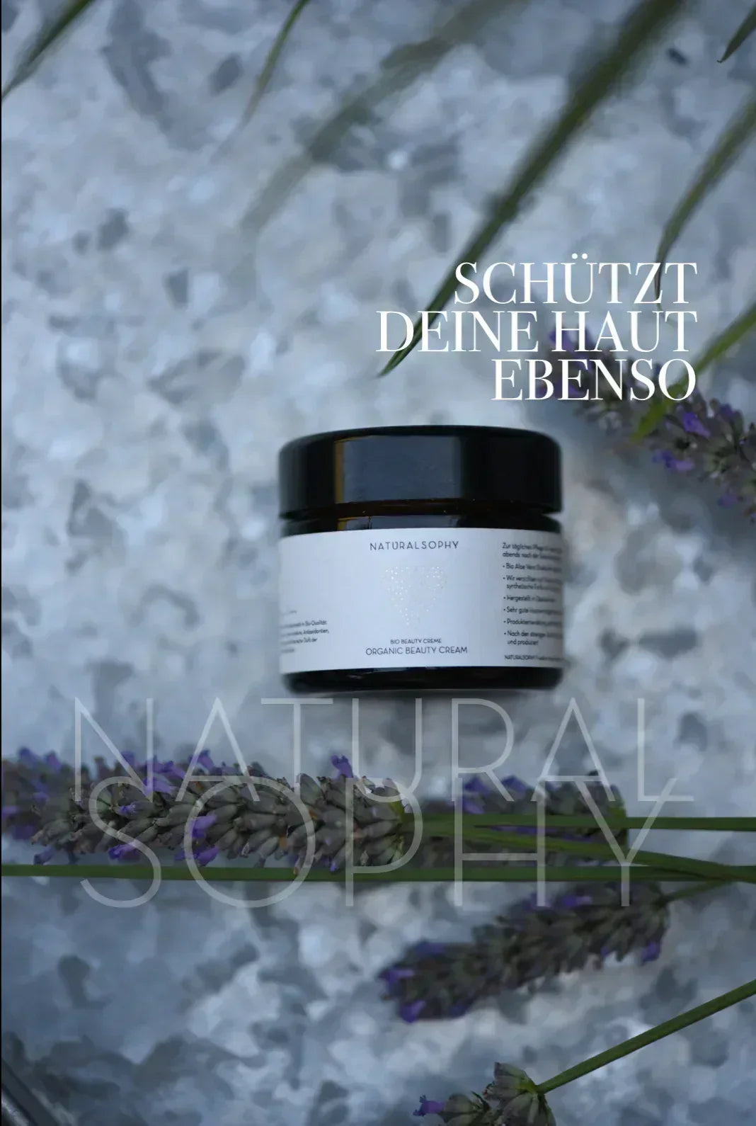 Organic Beauty Cream 50ml waterless,100aloe vera & organic certified - EcoGlow Essence