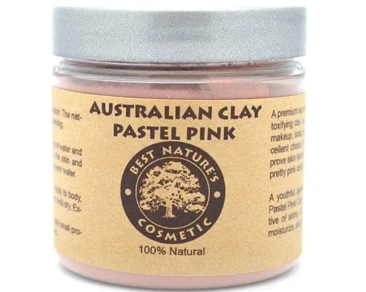 Australian Pastel Pink Clay for stressed, mature skin - EcoGlow Essence