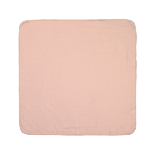OrganicEra Muslin Hooded Towel,Salmon