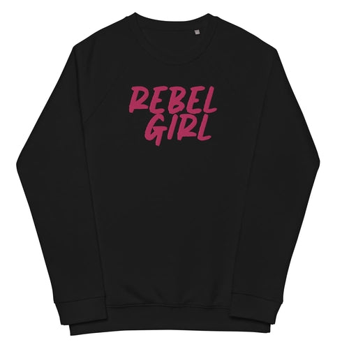 Rebel Girl Unisex Bio Raglan-Sweatshirt Bio-Bekleidung mit