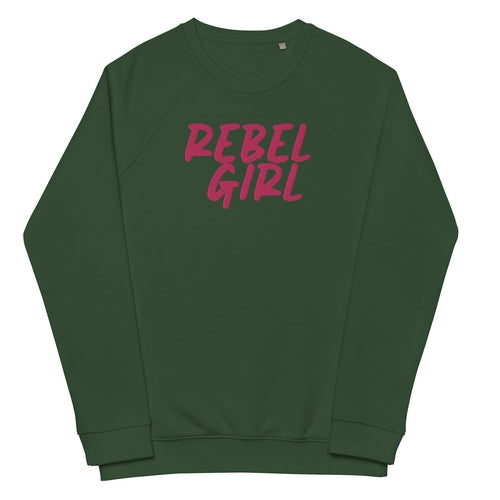 Rebel Girl Unisex Bio Raglan-Sweatshirt Bio-Bekleidung mit